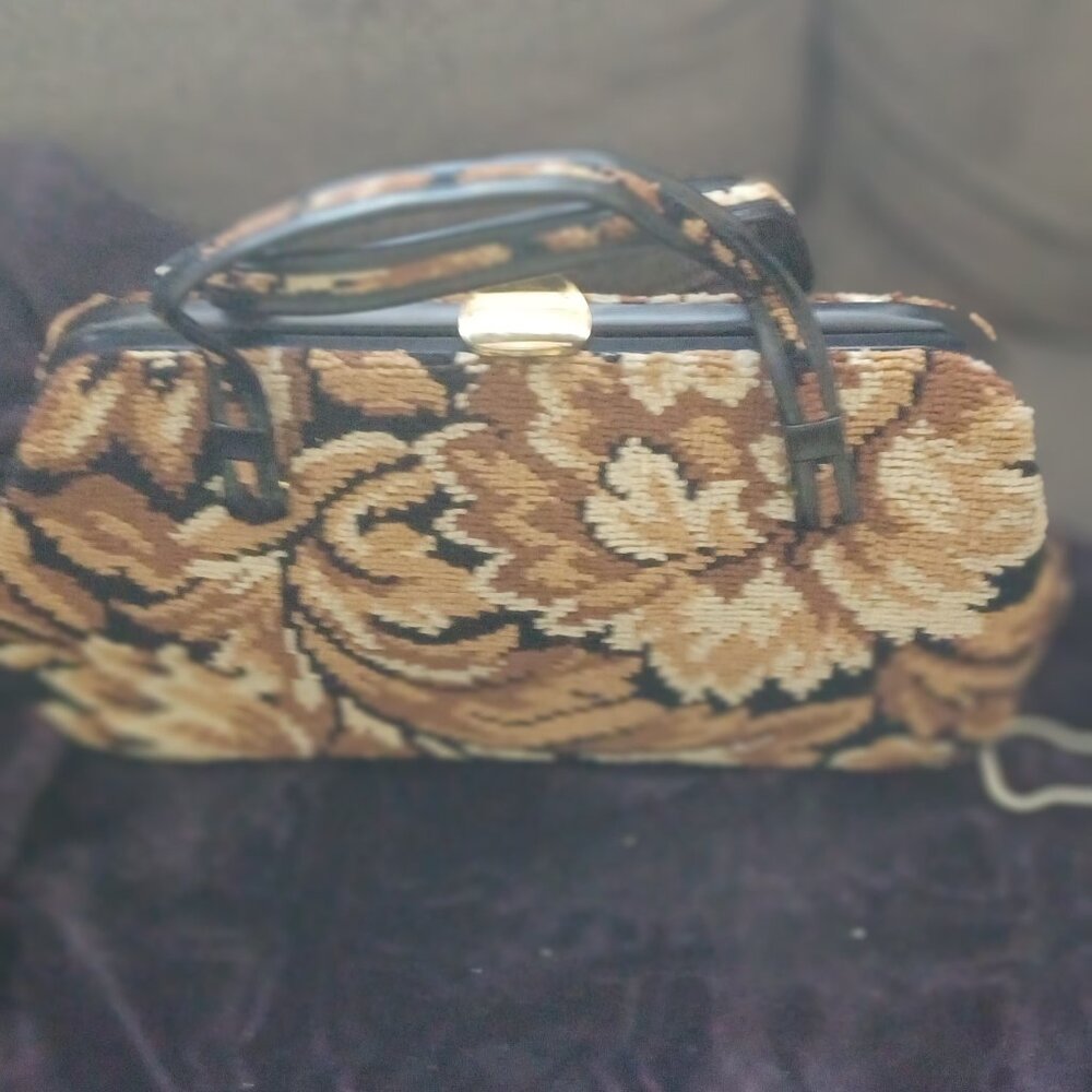 Vintage carpet bag purse